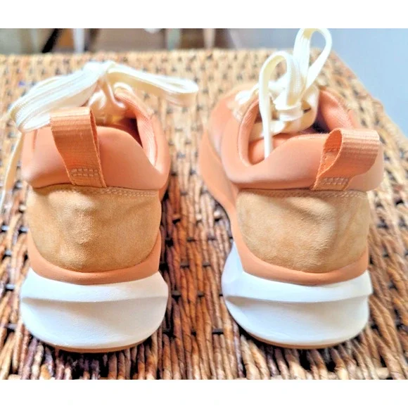 Tory Burch Good Luck Trainer Sneaker 6.5 Peach Parfait Platform Chunky Athleisur - Picture 9 of 12
